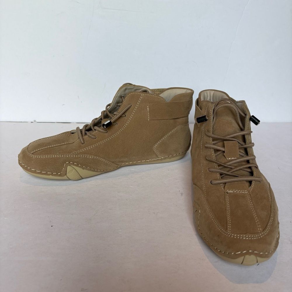 Ldeck Women's Austrailian Tan Suede High-Top Sneakers Lace Up Size 36 Look new!